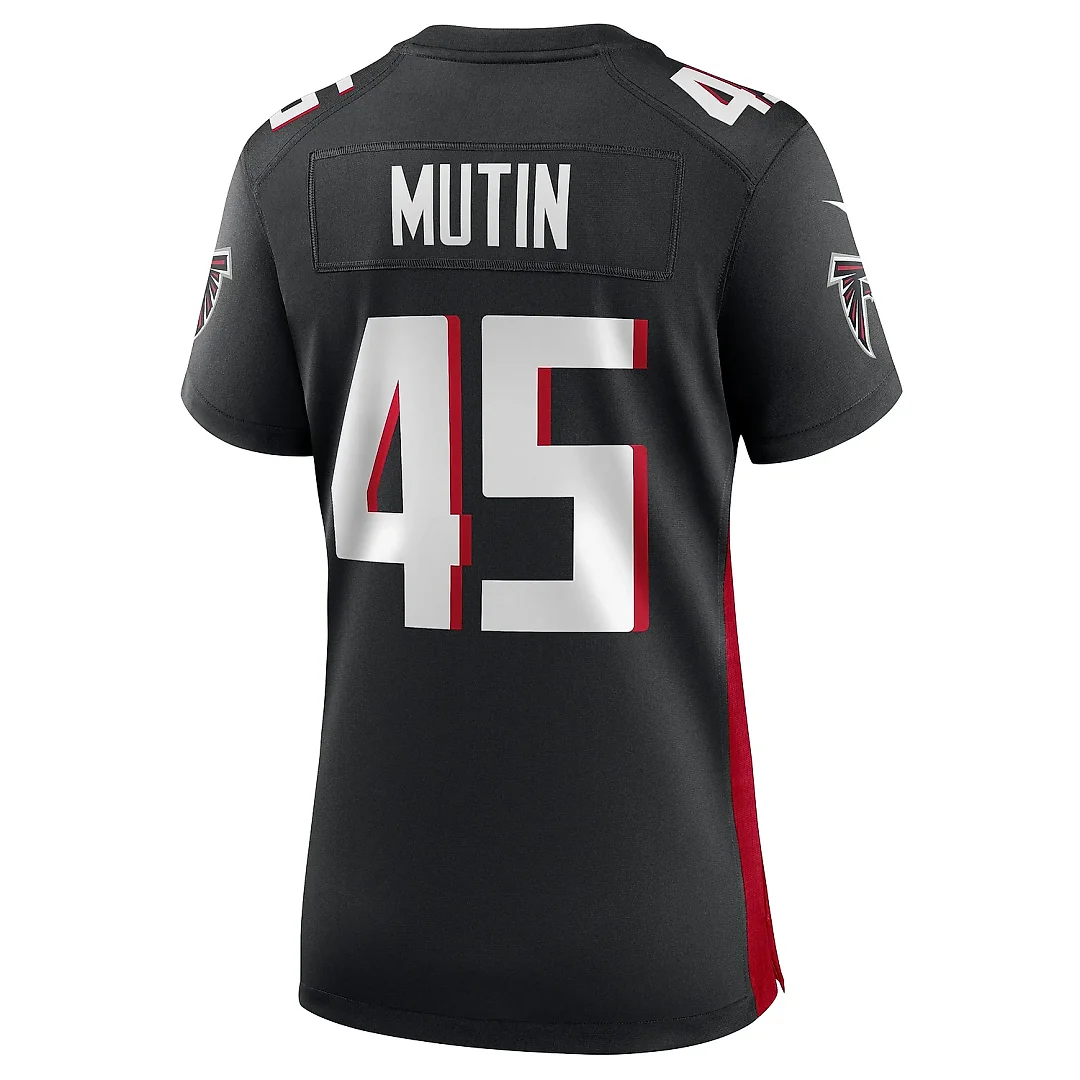 Zennovawear Women's Atlanta Falcons Donavan Mutin Black Game Jersey