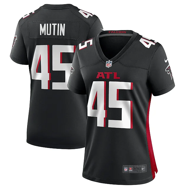Zennovawear Women's Atlanta Falcons Donavan Mutin Black Game Jersey