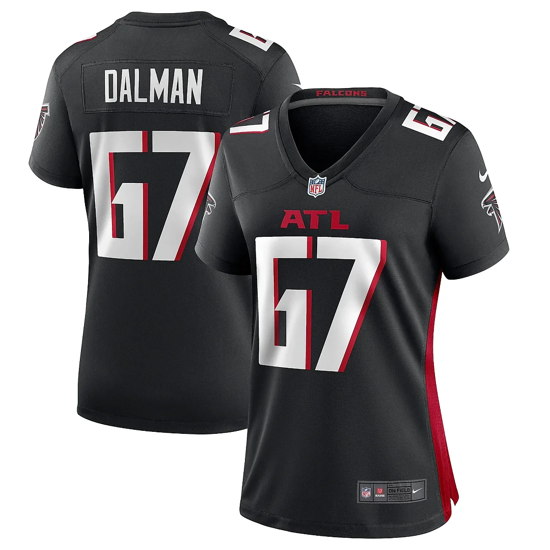 Zennovawear Women's Atlanta Falcons Drew Dalman Black Game Jersey