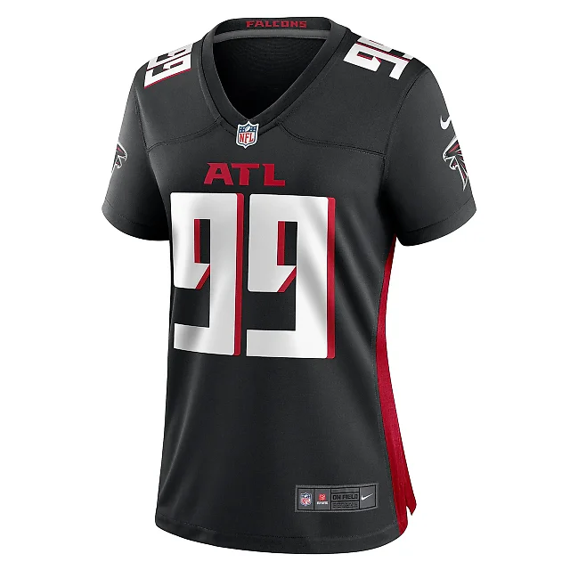 Zennovawear Women's Atlanta Falcons Eddie Goldman Black Game Jersey