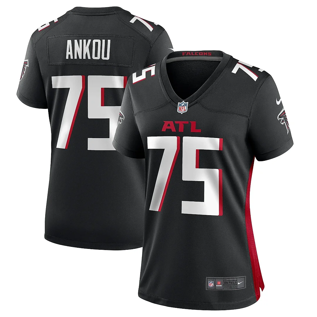 Zennovawear Women's Atlanta Falcons Eli Ankou Black Game Jersey