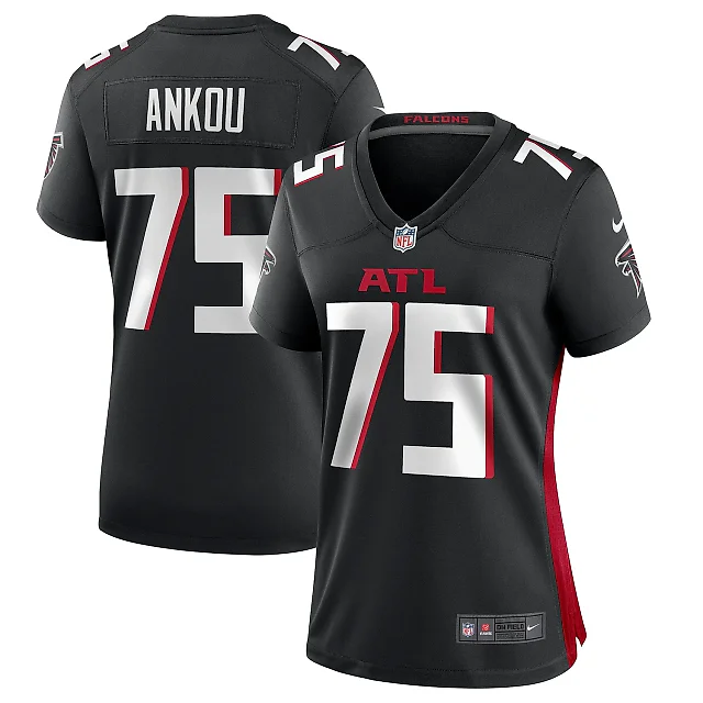 Zennovawear Women's Atlanta Falcons Eli Ankou Black Game Jersey