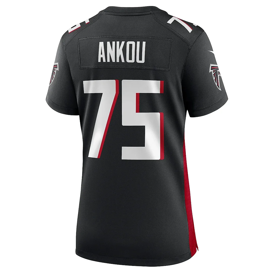 Zennovawear Women's Atlanta Falcons Eli Ankou Black Game Jersey