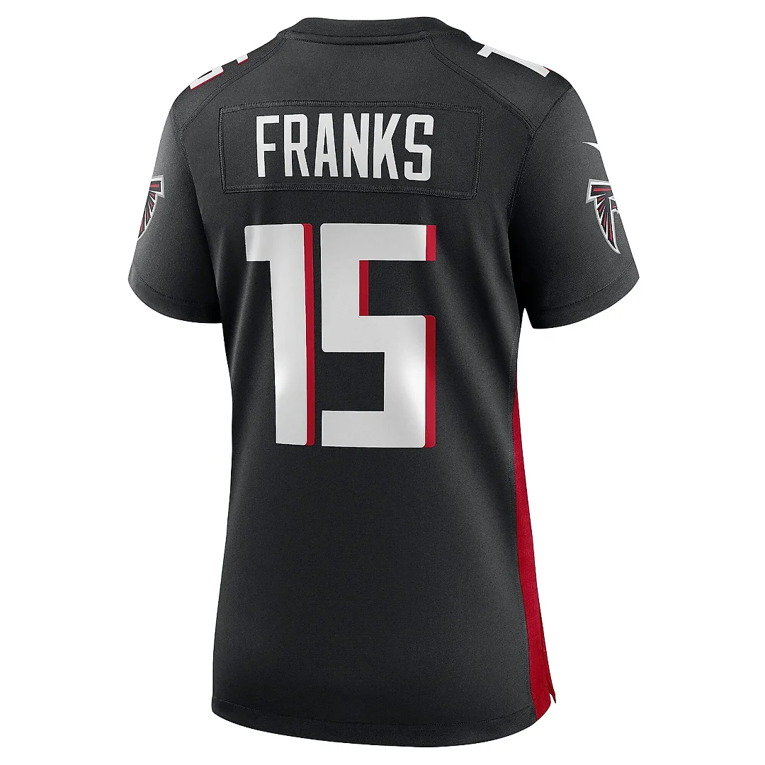 Zennovawear Women's Atlanta Falcons Feleipe Franks Black Game Jersey