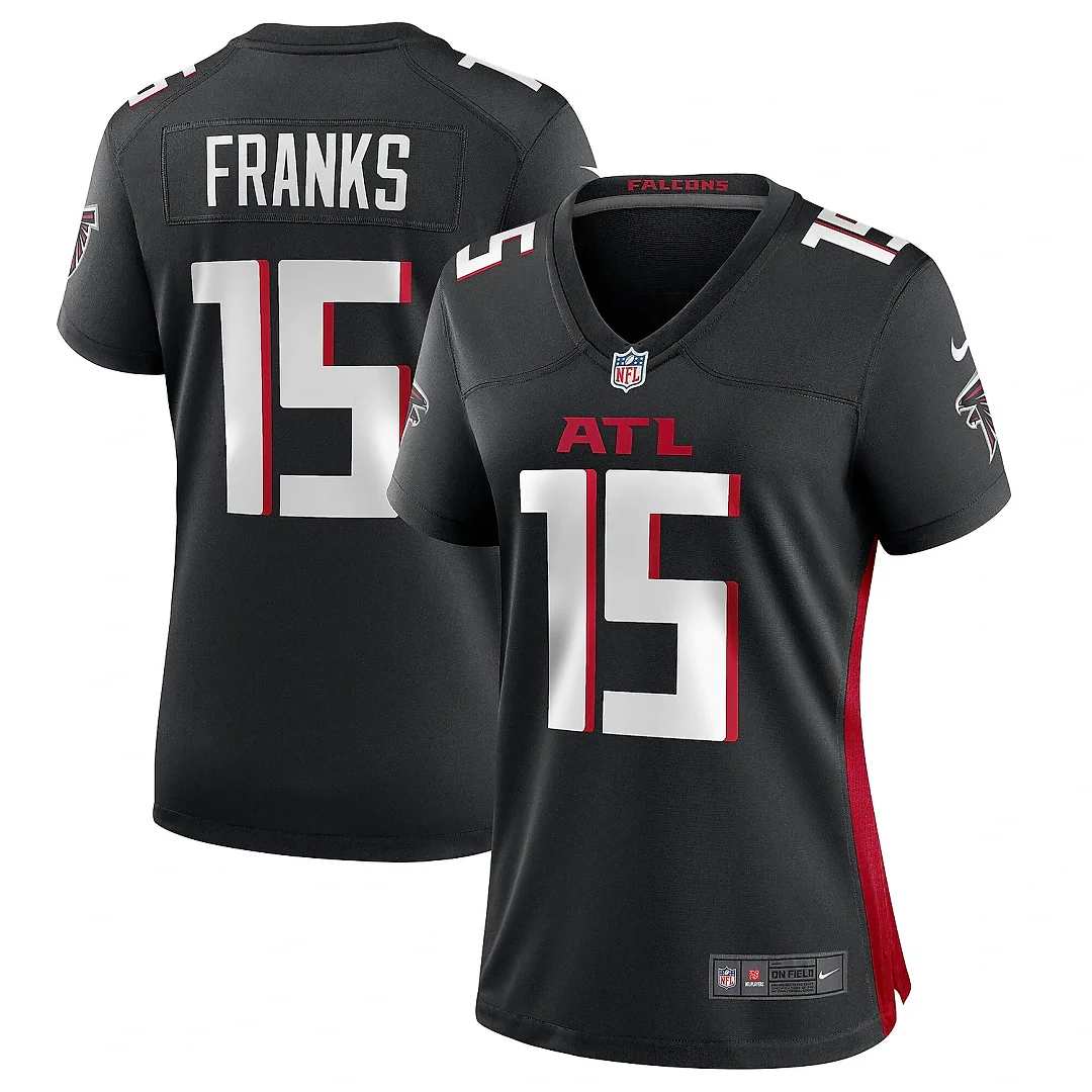 Zennovawear Women's Atlanta Falcons Feleipe Franks Black Game Jersey