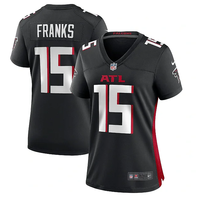 Zennovawear Women's Atlanta Falcons Feleipe Franks Black Game Jersey