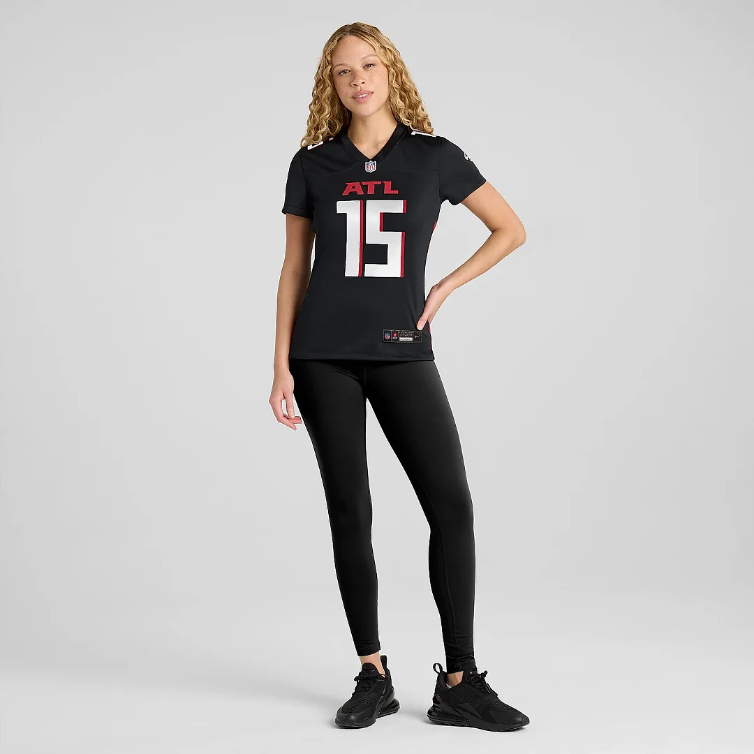 Zennovawear Women's Atlanta Falcons Feleipe Franks Black Game Jersey
