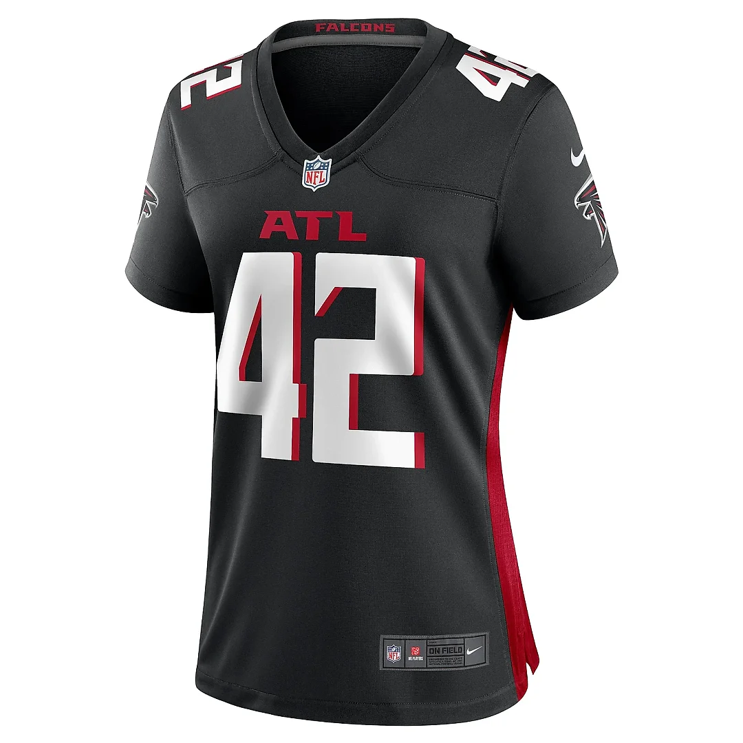 Zennovawear Women's Atlanta Falcons Godwin Igwebuike Black Game Jersey