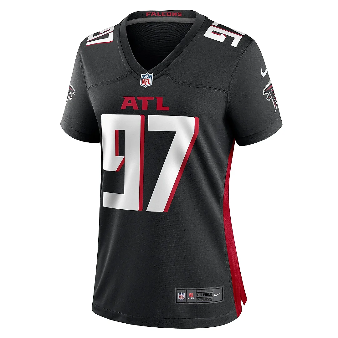Zennovawear Women's Atlanta Falcons Grady Jarrett Black Game Jersey