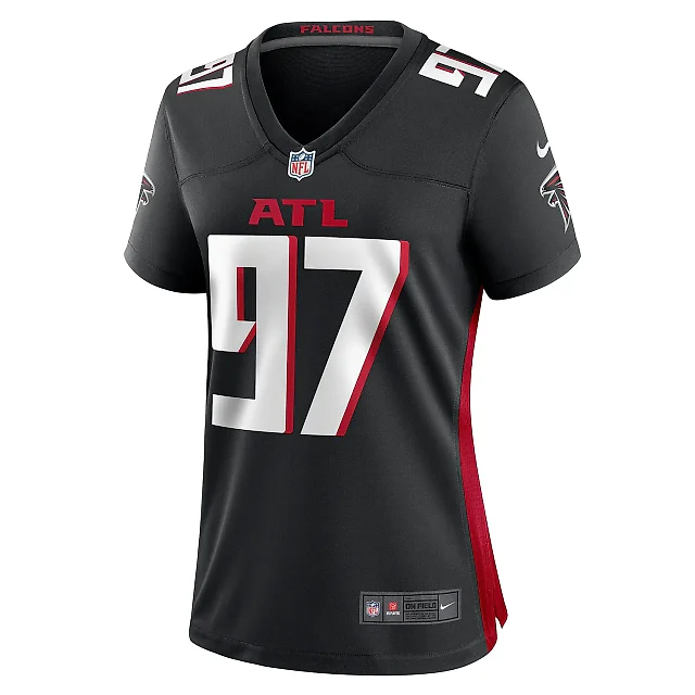 Zennovawear Women's Atlanta Falcons Grady Jarrett Black Game Jersey