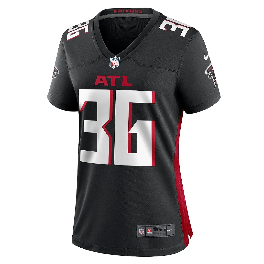 Zennovawear Women's Atlanta Falcons Harrison Hand Black Game Jersey