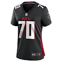 Zennovawear Women's Atlanta Falcons Jake Matthews Black Game Jersey