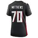 Zennovawear Women's Atlanta Falcons Jake Matthews Black Game Jersey