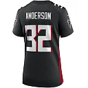 Zennovawear Women's Atlanta Falcons Jamal Anderson Black Game Retired Player Jersey
