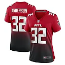 Zennovawear Women's Atlanta Falcons Jamal Anderson Red Retired Game Jersey