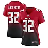 Zennovawear Women's Atlanta Falcons Jamal Anderson Red Retired Game Jersey