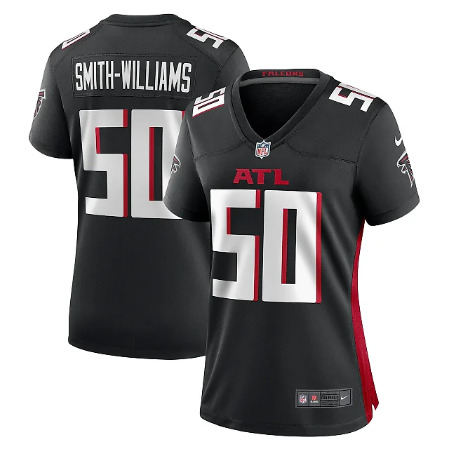 Zennovawear Women's Atlanta Falcons James Smith-Williams Black Game Jersey