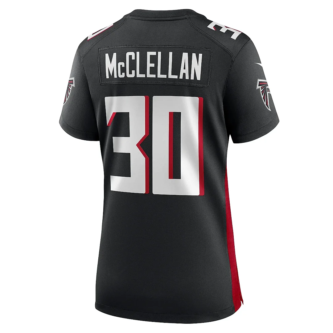 Zennovawear Women's Atlanta Falcons Jase McClellan Black Game Jersey