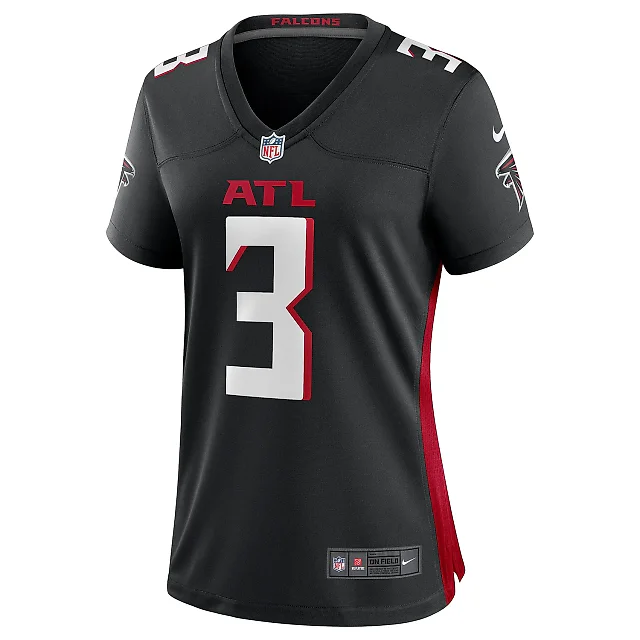 Zennovawear Women's Atlanta Falcons Jessie Bates III Black Game Player Jersey