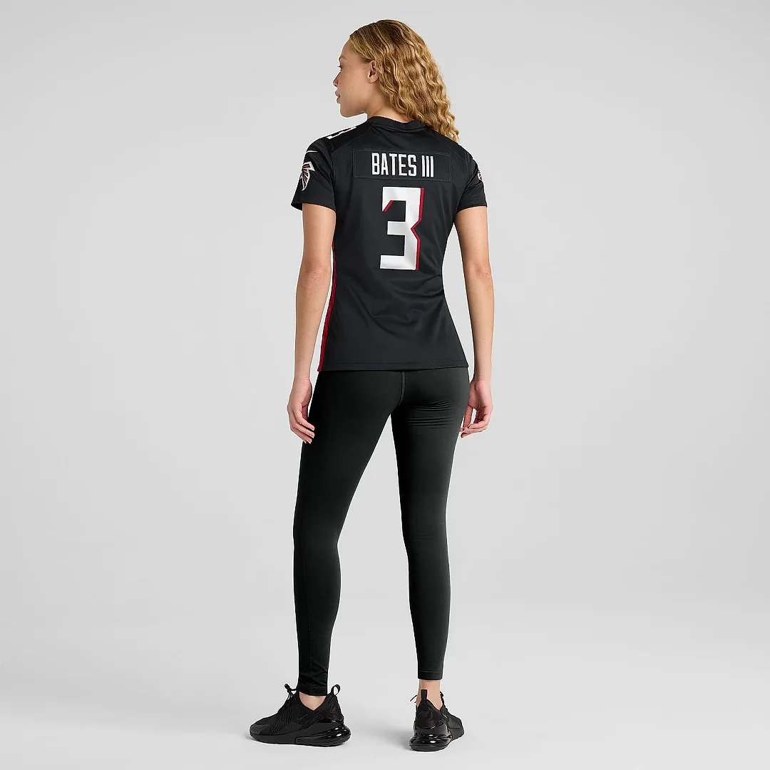 Zennovawear Women's Atlanta Falcons Jessie Bates III Black Game Player Jersey