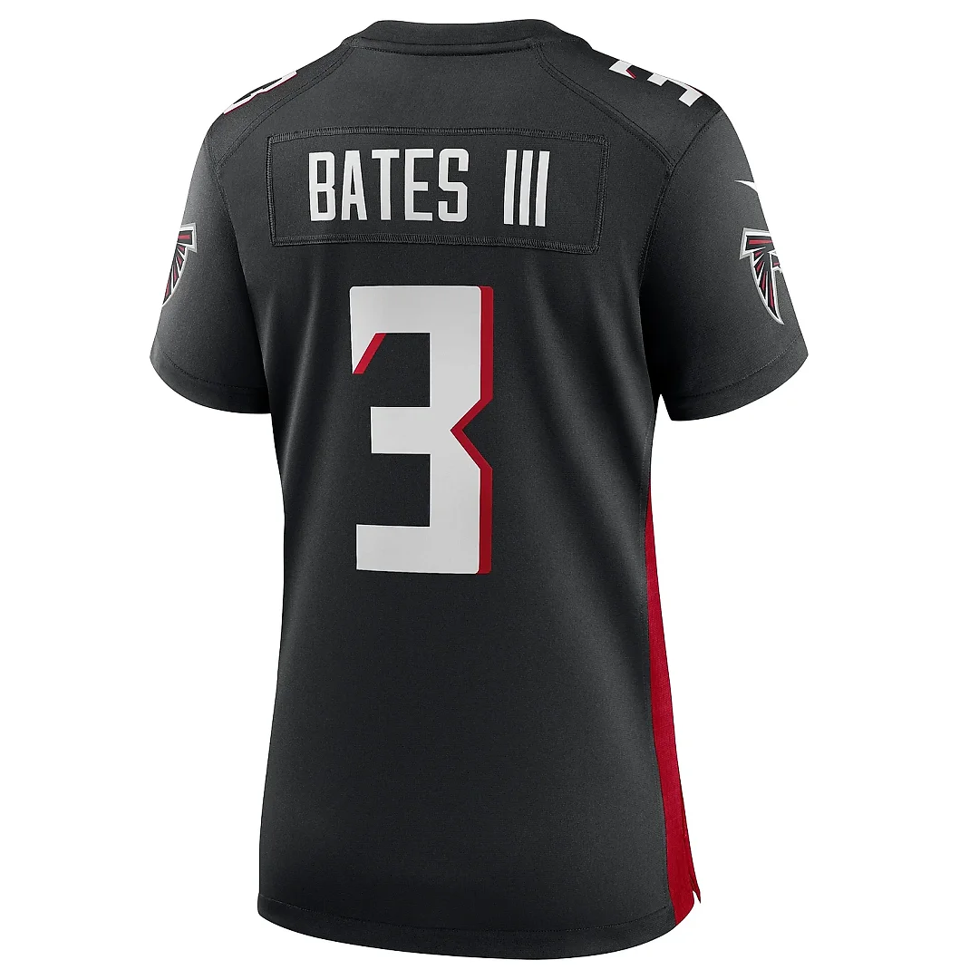 Zennovawear Women's Atlanta Falcons Jessie Bates III Black Game Player Jersey