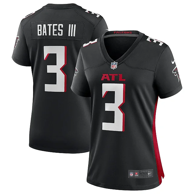 Zennovawear Women's Atlanta Falcons Jessie Bates III Black Game Player Jersey