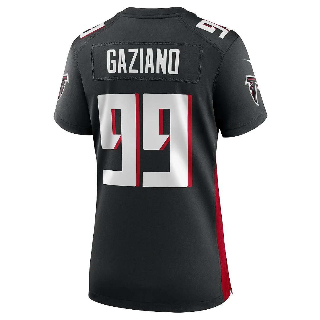 Zennovawear Women's Atlanta Falcons Joe Gaziano Black Team Game Jersey