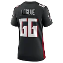 Zennovawear Women's Atlanta Falcons John Leglue Black Team Game Jersey
