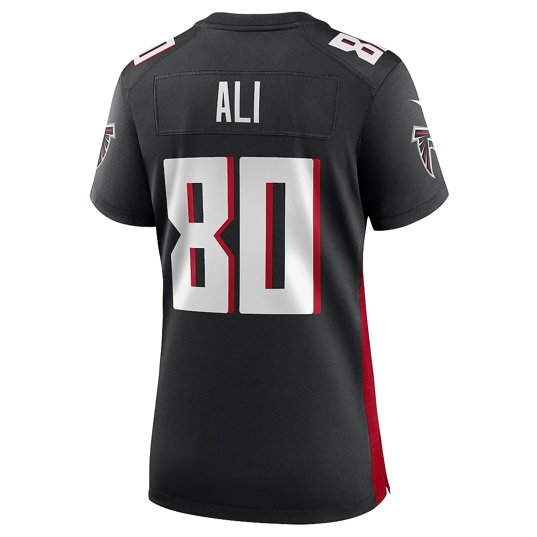 Zennovawear Women's Atlanta Falcons Josh Ali Black Team Game Jersey