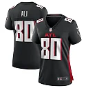 Zennovawear Women's Atlanta Falcons Josh Ali Black Team Game Jersey