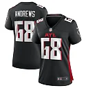 Zennovawear Women's Atlanta Falcons Josh Andrews Black Game Player Jersey