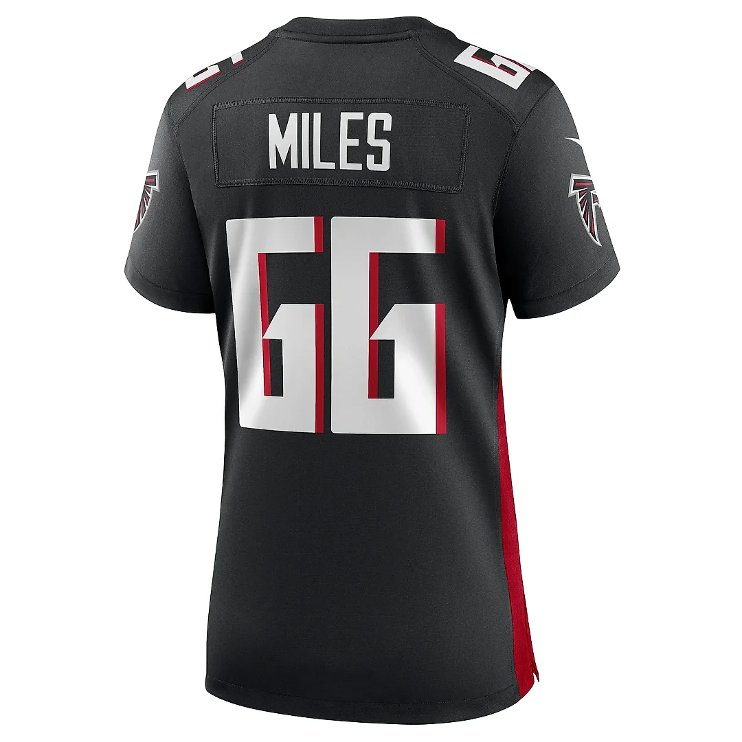 Zennovawear Women's Atlanta Falcons Joshua Miles Black Game Jersey
