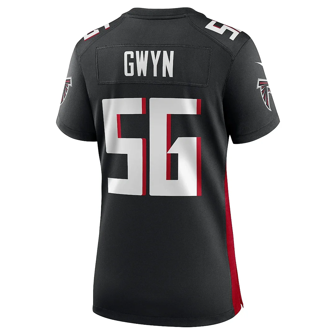 Zennovawear Women's Atlanta Falcons Jovaughn Gwyn Black Team Game Jersey