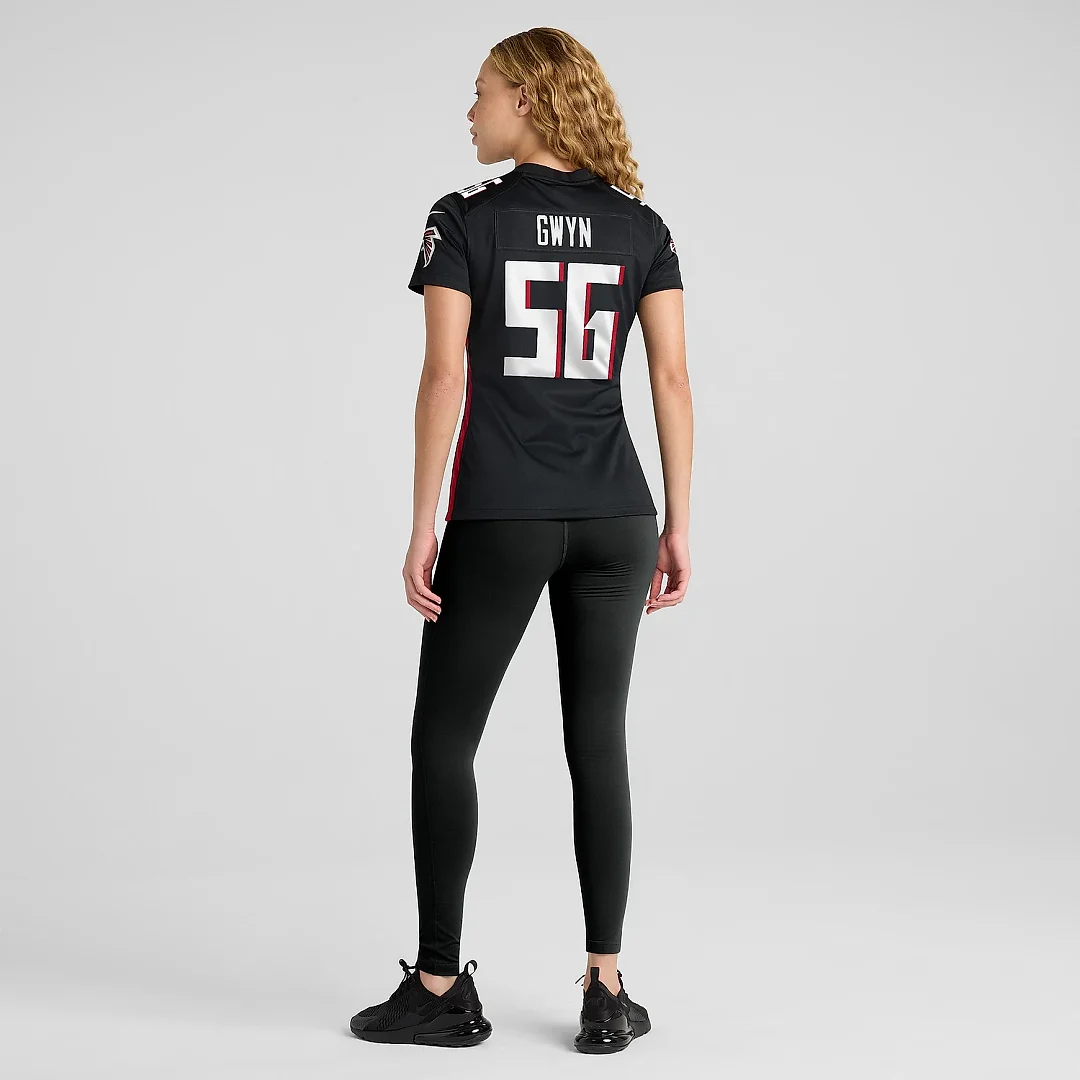 Zennovawear Women's Atlanta Falcons Jovaughn Gwyn Black Team Game Jersey