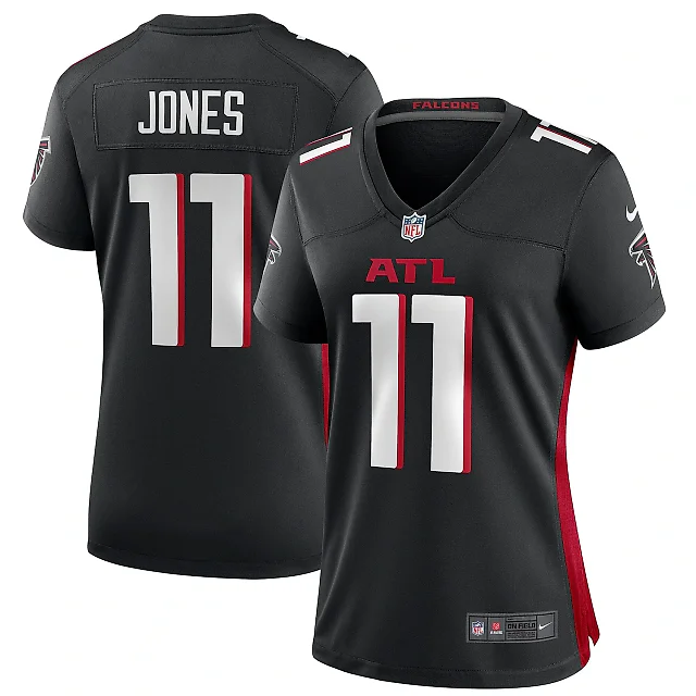 Zennovawear Women's Atlanta Falcons Julio Jones Black Game Jersey