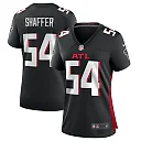Zennovawear Women's Atlanta Falcons Justin Shaffer Black Game Jersey