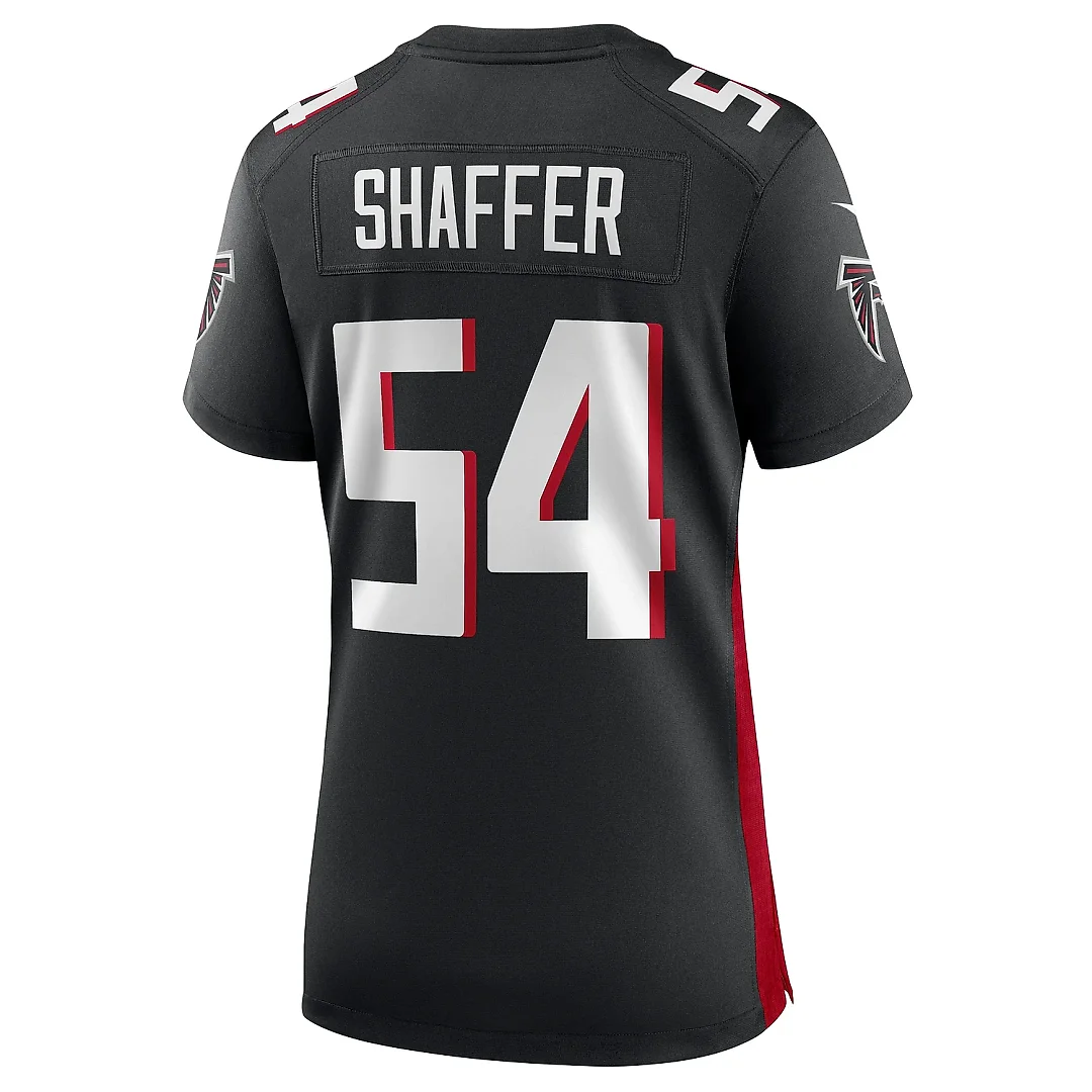Zennovawear Women's Atlanta Falcons Justin Shaffer Black Game Jersey