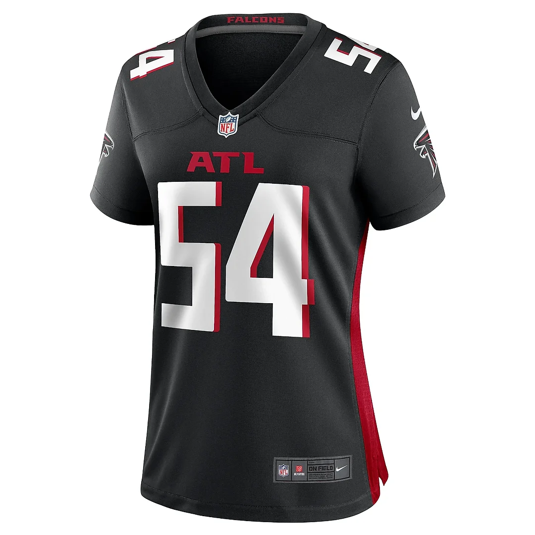 Zennovawear Women's Atlanta Falcons Justin Shaffer Black Game Jersey