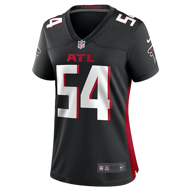 Zennovawear Women's Atlanta Falcons Justin Shaffer Black Game Jersey