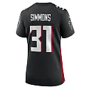 Zennovawear Women's Atlanta Falcons Justin Simmons Black Game Jersey