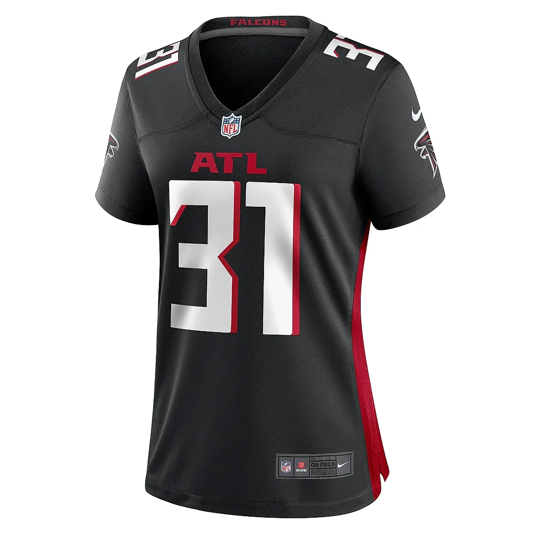 Zennovawear Women's Atlanta Falcons Justin Simmons Black Game Jersey
