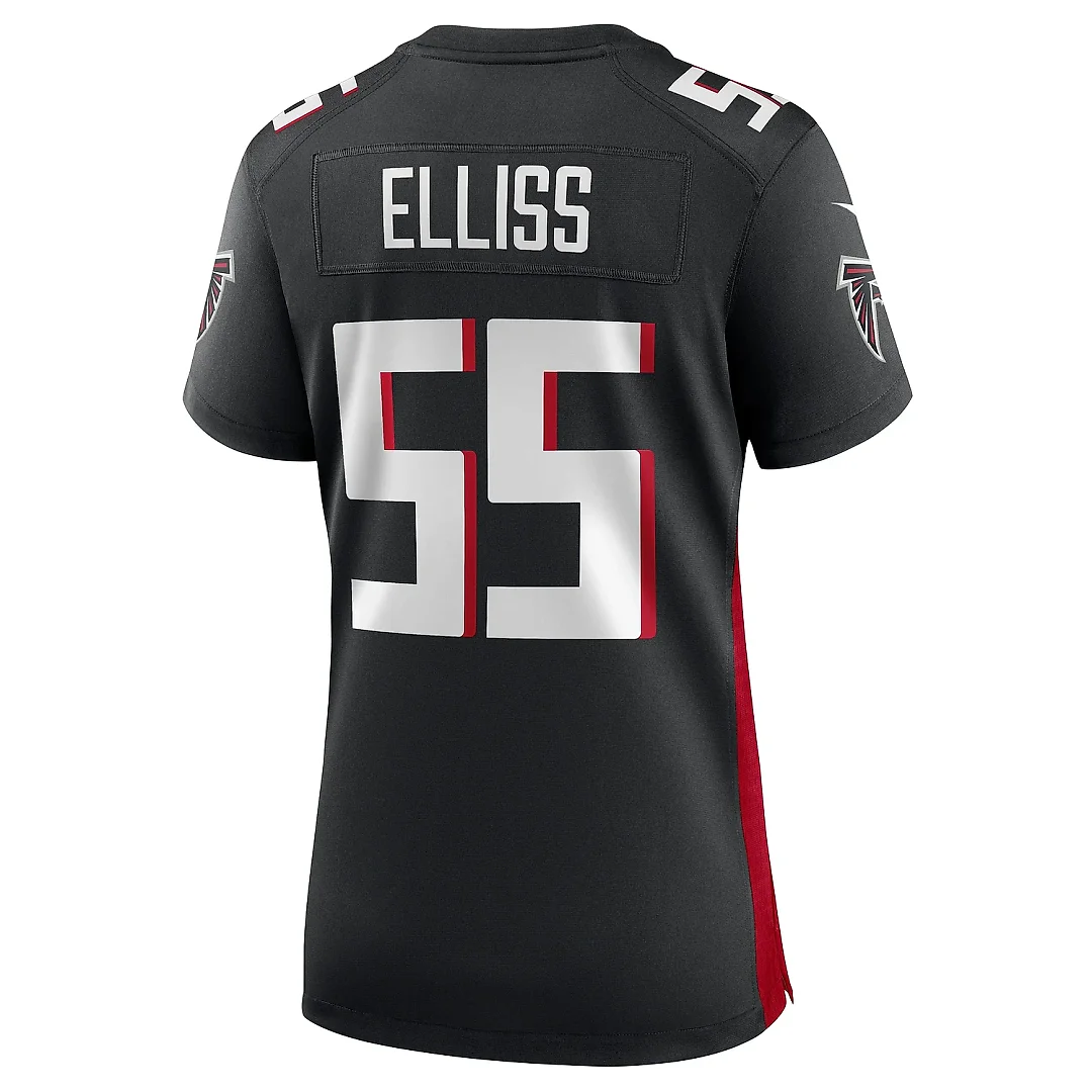 Zennovawear Women's Atlanta Falcons Kaden Elliss Black Game Player Jersey