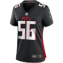 Zennovawear Women's Atlanta Falcons Keith Brooking Black Game Retired Player Jersey