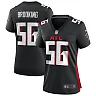 Zennovawear Women's Atlanta Falcons Keith Brooking Black Game Retired Player Jersey