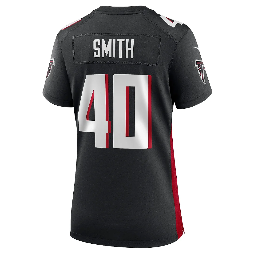 Zennovawear Women's Atlanta Falcons Keith Smith Black Game Jersey