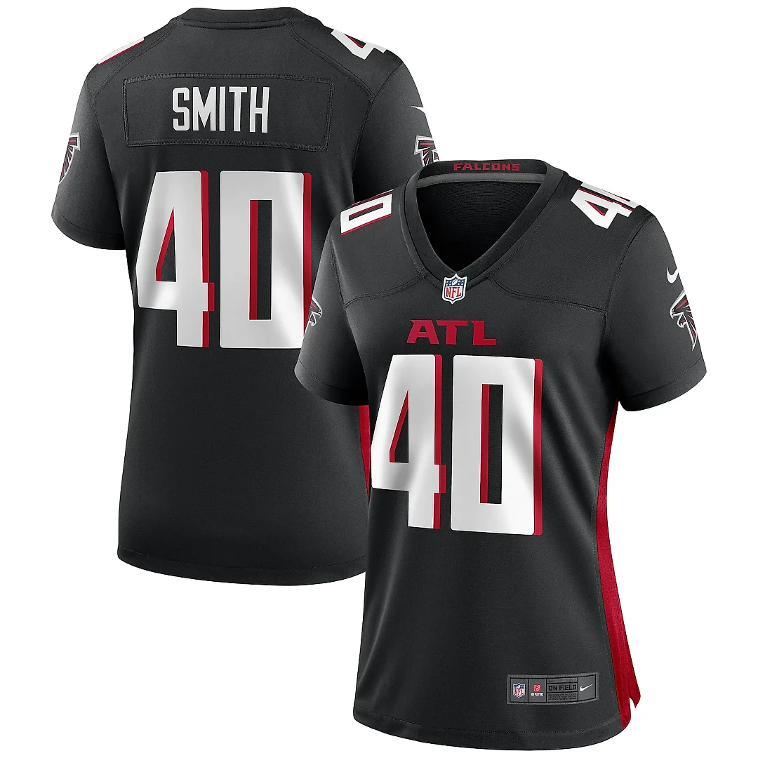 Zennovawear Women's Atlanta Falcons Keith Smith Black Game Jersey