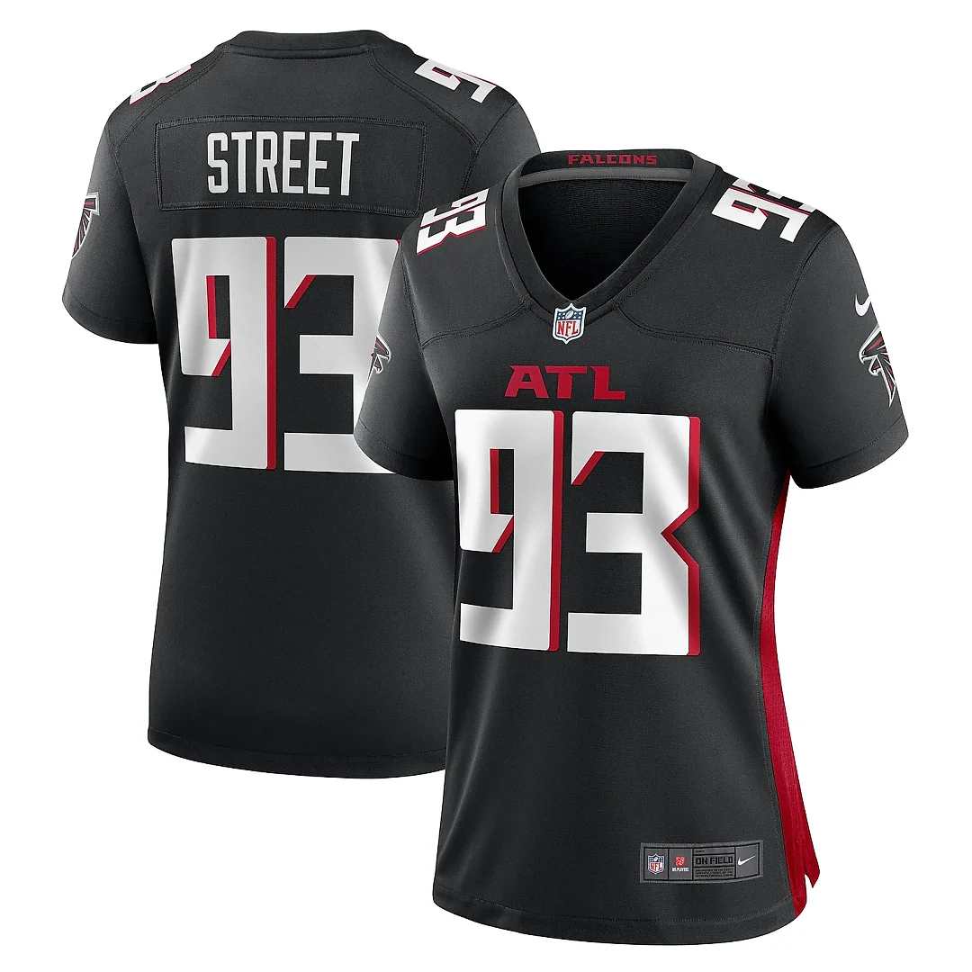Zennovawear Women's Atlanta Falcons Kentavius Street Black Game Jersey