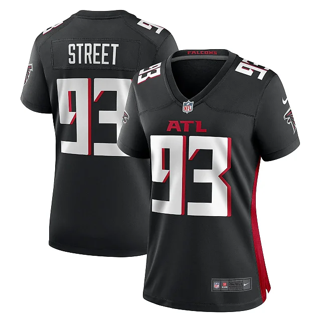 Zennovawear Women's Atlanta Falcons Kentavius Street Black Game Jersey