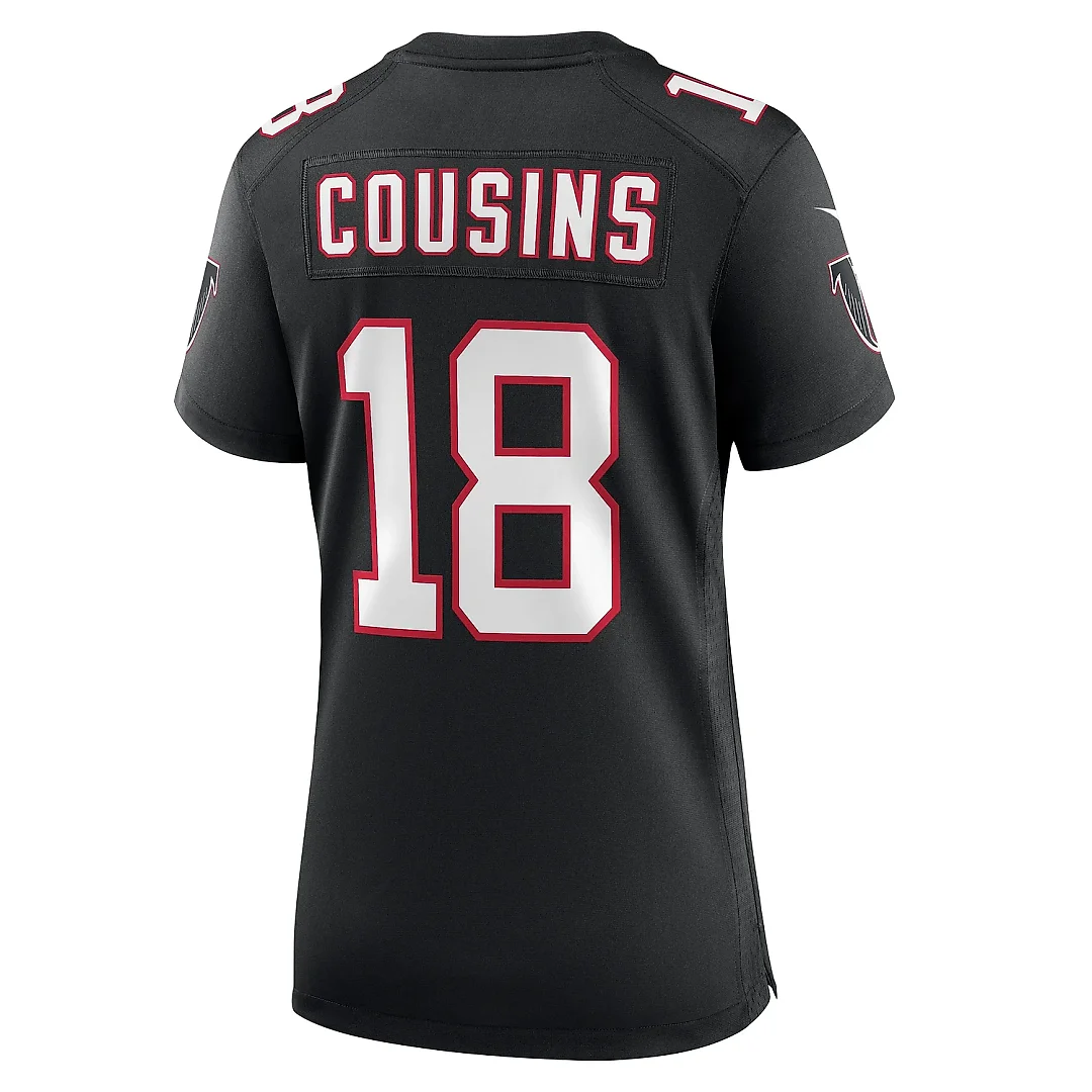 Zennovawear Women's Atlanta Falcons Kirk Cousins Black Alternate Game Jersey