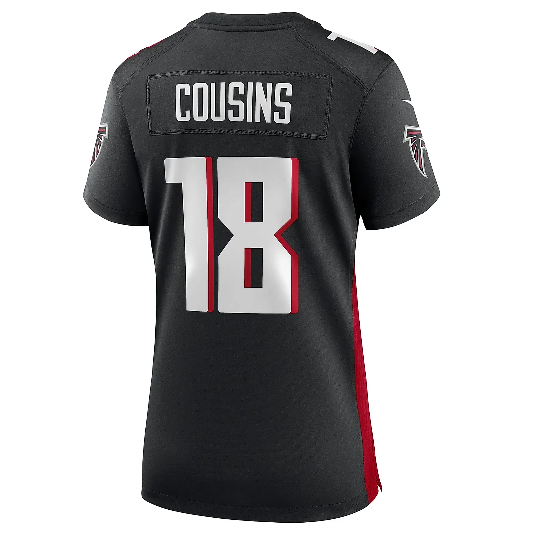 Zennovawear Women's Atlanta Falcons Kirk Cousins Black Game Player Jersey